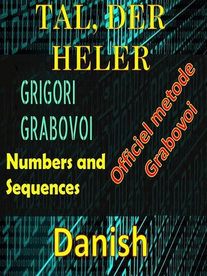 cover image of tal, der heler Gregori Grabovois officielle metode